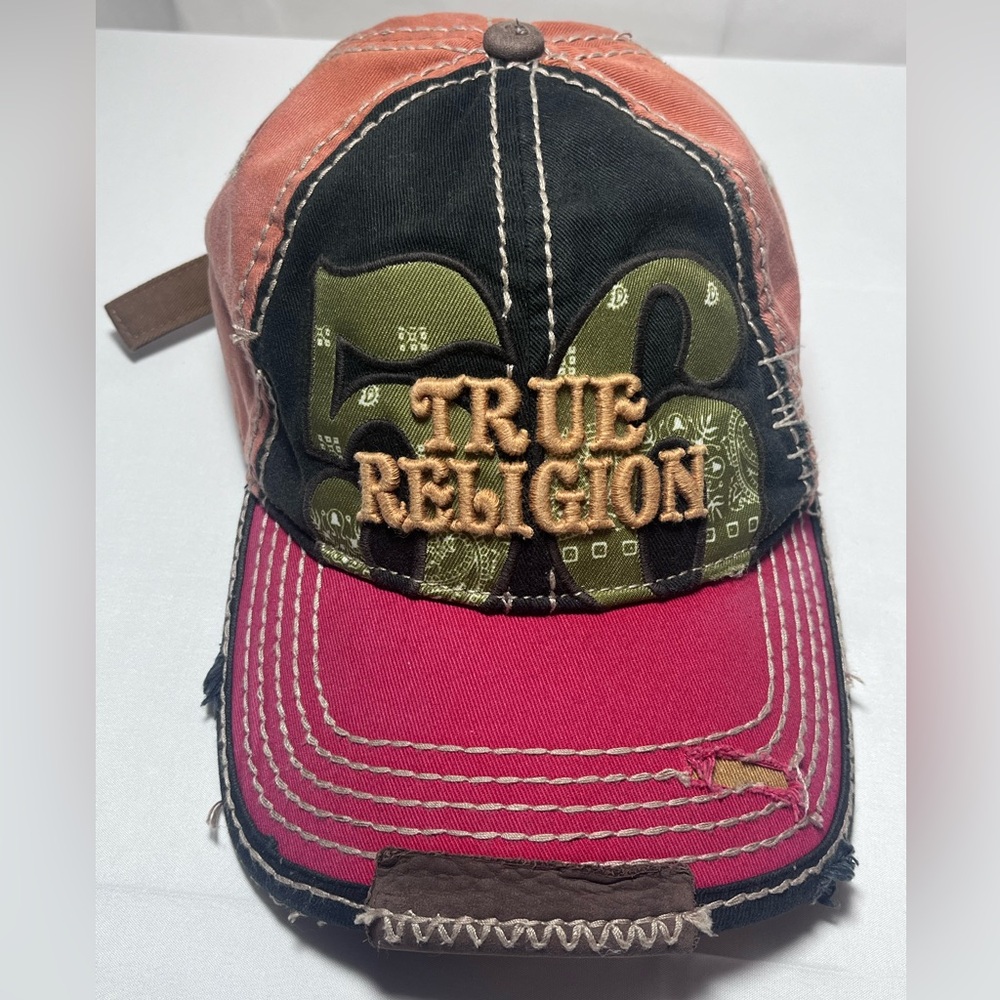 True Religion Patchwork Baseball Cap - image 1